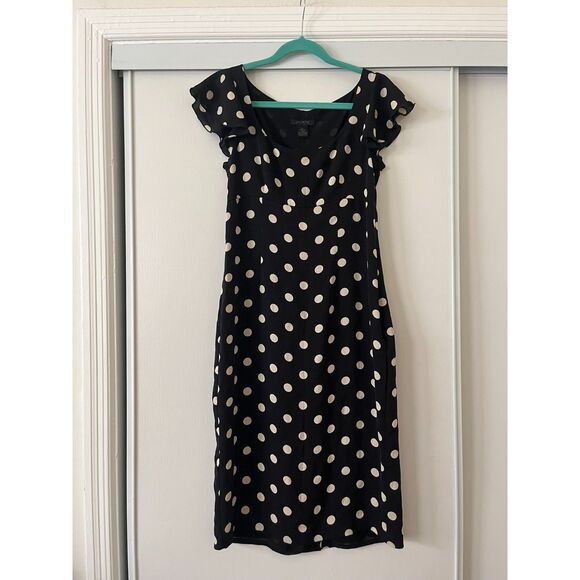 VTG Y2K The Limited Silk Polka Dot Dress - Picture 1 of 4